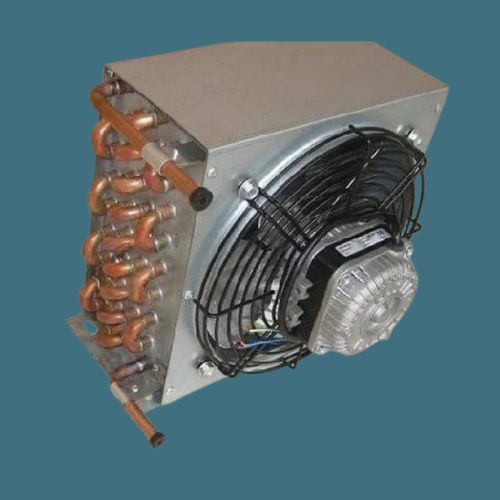 Air Cooled Copper Tube Condenser With Fan Motor
